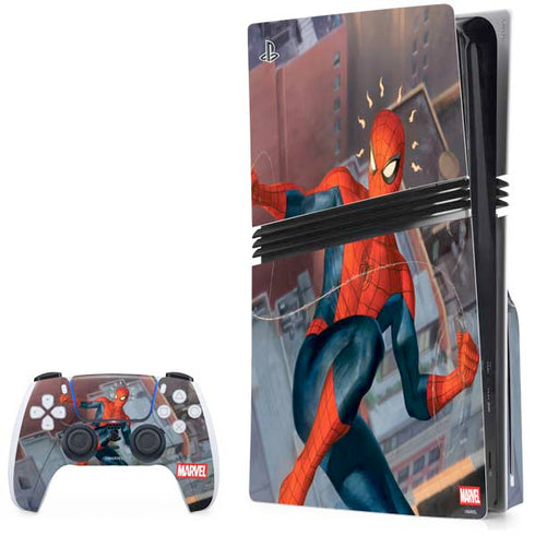 Marvel Spiderman Spidey Sense PS5 Pro Disk Bundle  Skin